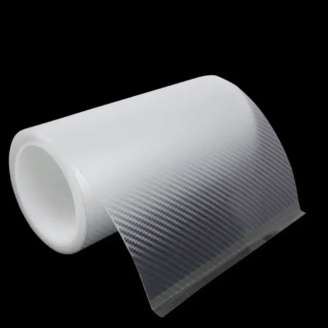 Cinta Protectora De Fibra De Carbono Para Puertas De Coche - Antiarañazos, Impermeable, 7 Cm De Ancho X 3 M De Largo