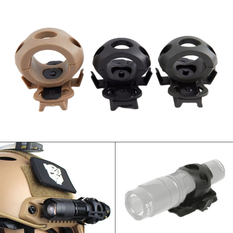 Description Picture 2 of item1pcs 20-24mm Helmet Special Lighting flashlight Support Tactical Helmet jig adapter outdoor sports riding rail accessories