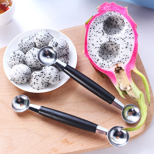 Stainless Steel Fruit Ice Ball Spoon Fruit Watermelon Cutter Melon Baller  Scoop Set Ball Digger Watermelon Scoop Carved Knife Creative Spoon Fruit  Tool Fruit Platter Tool Kitchen Stuff, Kitchen Gadgets - Temu