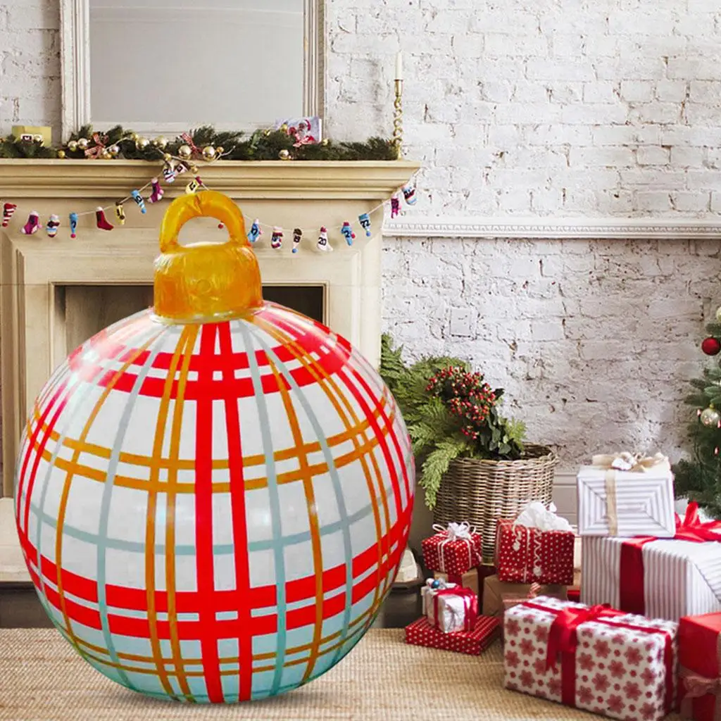 Christmas Inflatable Ball 60cm Ornaments Decorated Balls Balloon for 