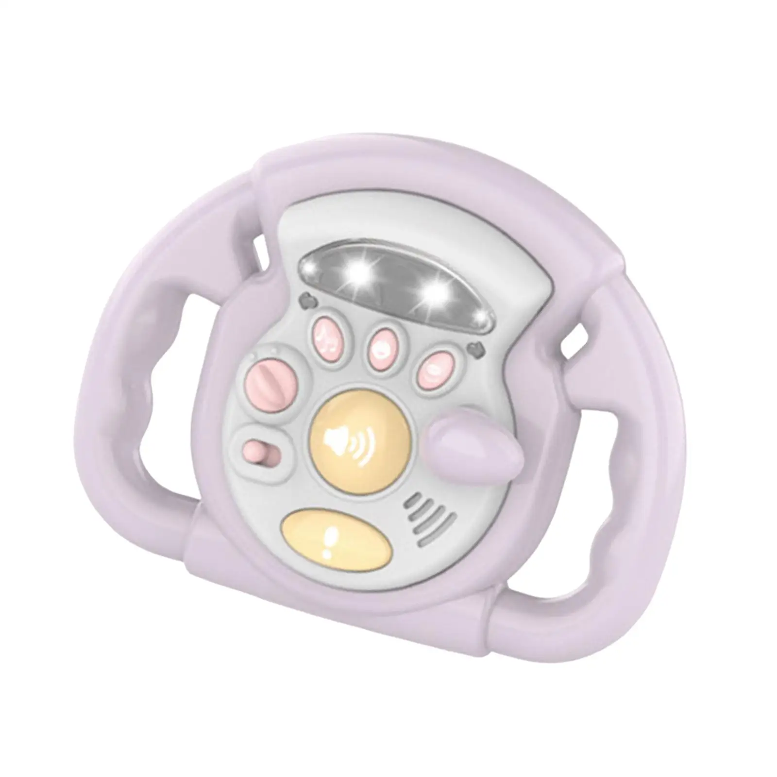 Multifunction Steering Wheel Toys with Light and Music 360 Rotation Driving Controller for Kids Education Toy Interactive Toy