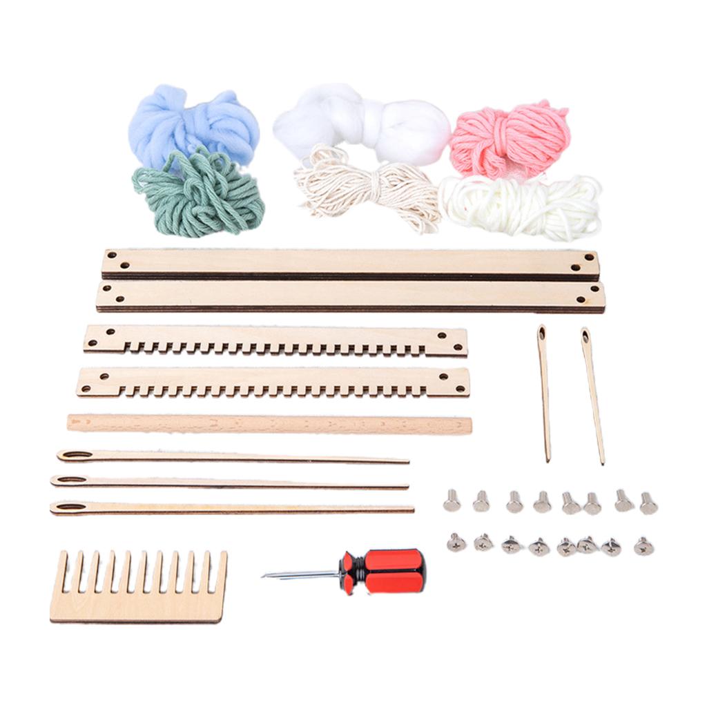 Wooden  Set -Knitted Tapestry Looms DIY with Tool for Beginners Weaver