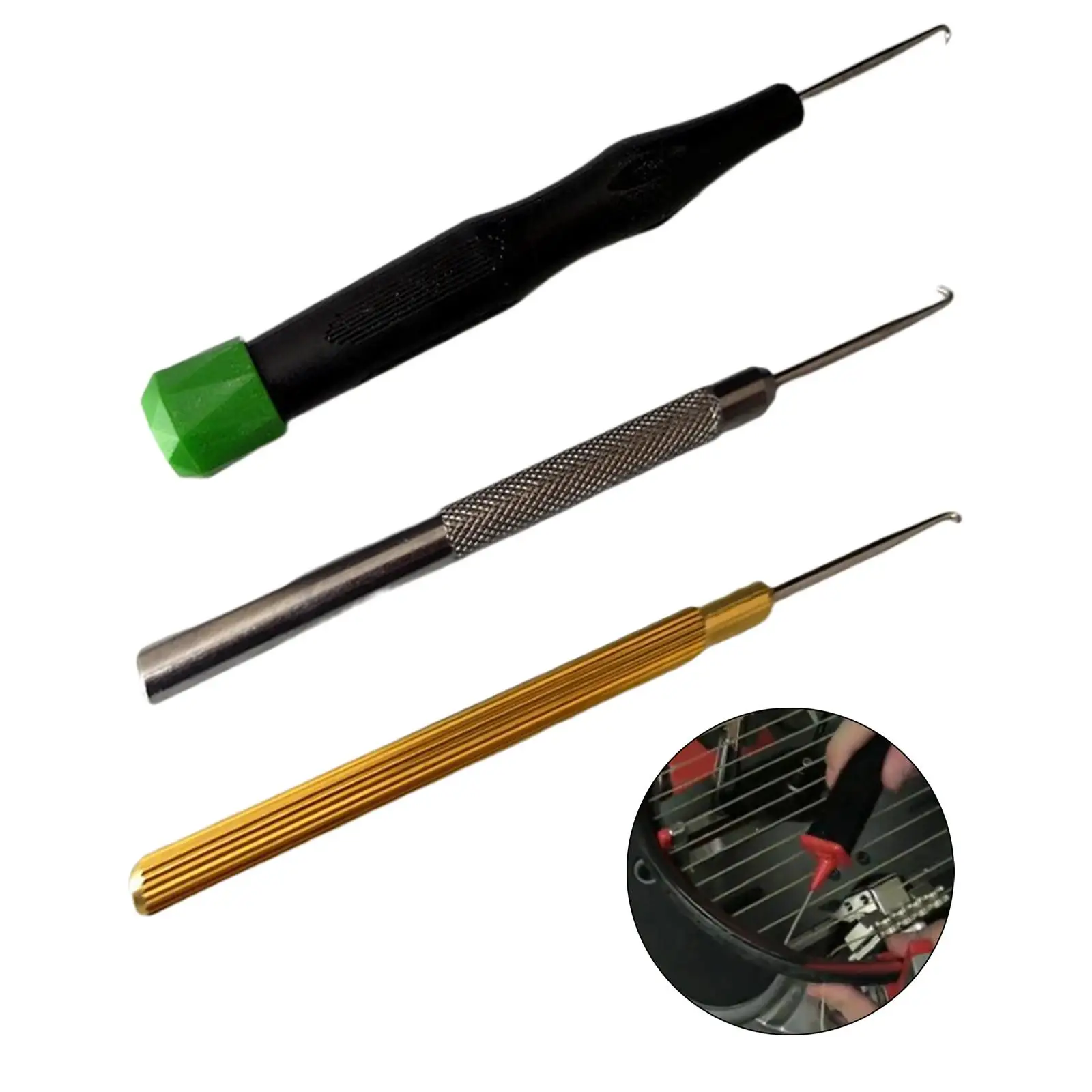 Premium Straight Stringing Tool, Badminton Racket String Assistance Puller Hook,