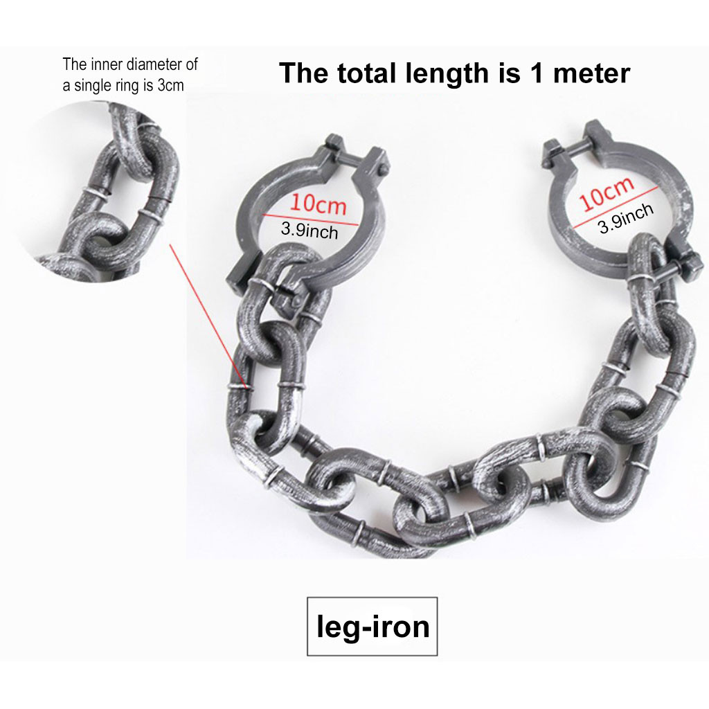 Пластиковая имитация цепи в виде заключенного на Хэллоуин, украшение,  украшение, товары для дома 2023 | AliExpress