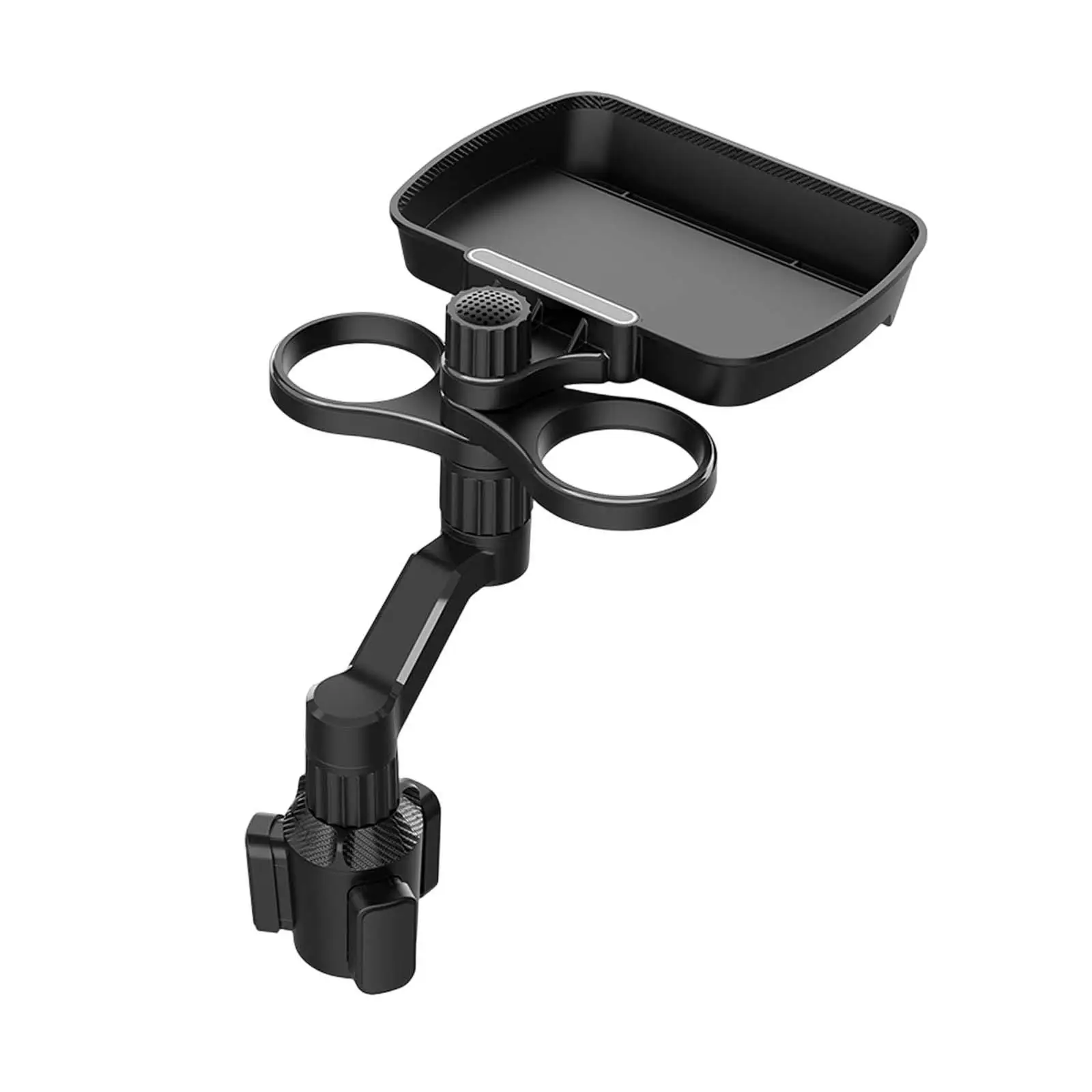 Car Cup Holder Tray 360 Degrees Rotate Adjustable Phone Holder