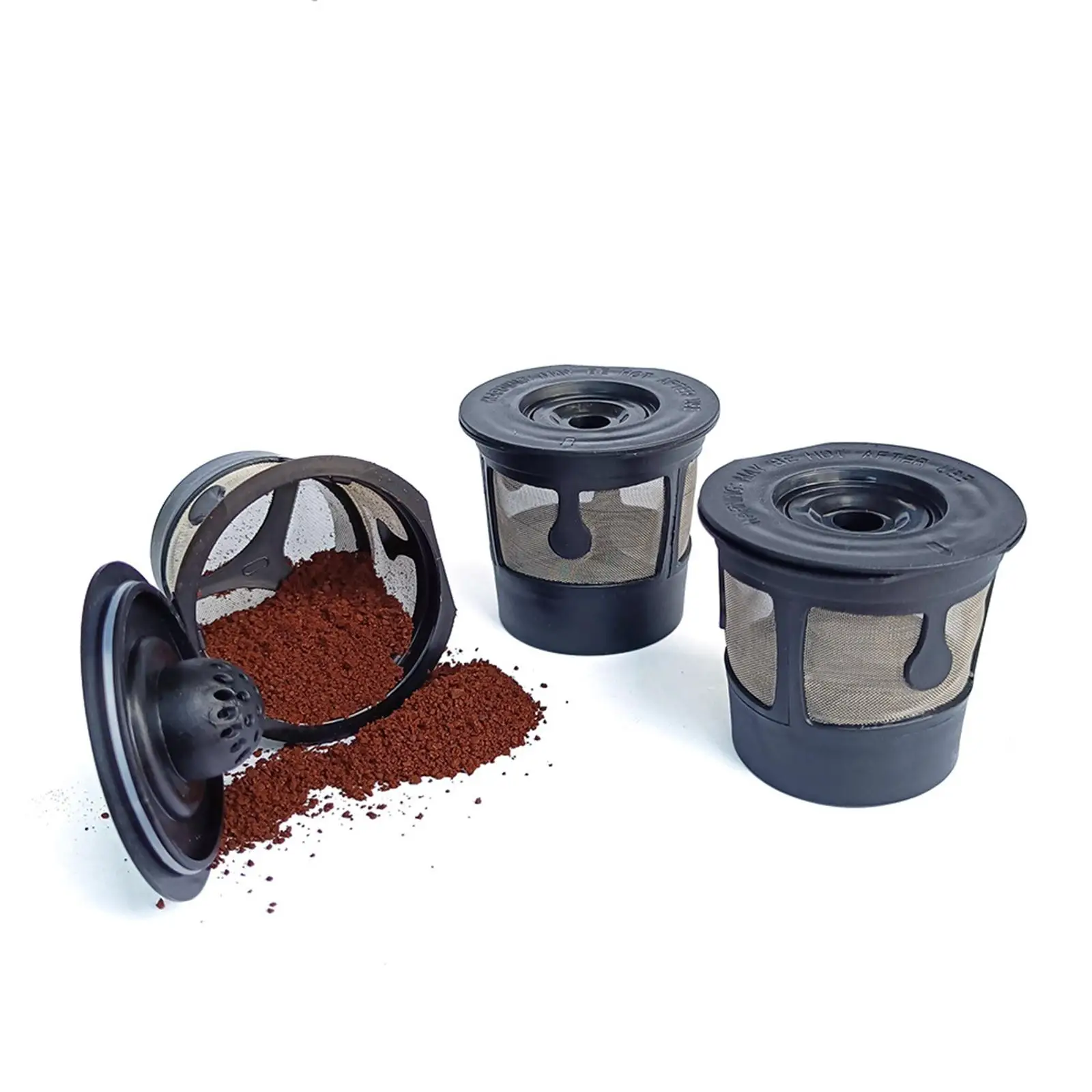 3 Pieces Refillable Coffee Filter Cup Reusable Essentials Easy to to Install Coffee Capsules for Kitchen Cafe Home