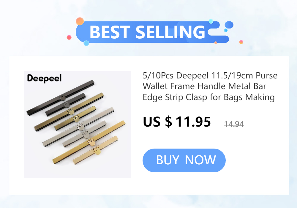 2-5Pcs Deepeel 19cm Metal Embossed Bag Lock Clutch Coin Purse Frame Bags Clasp Sewing Hardware Wallet Accessories HandBag Parts