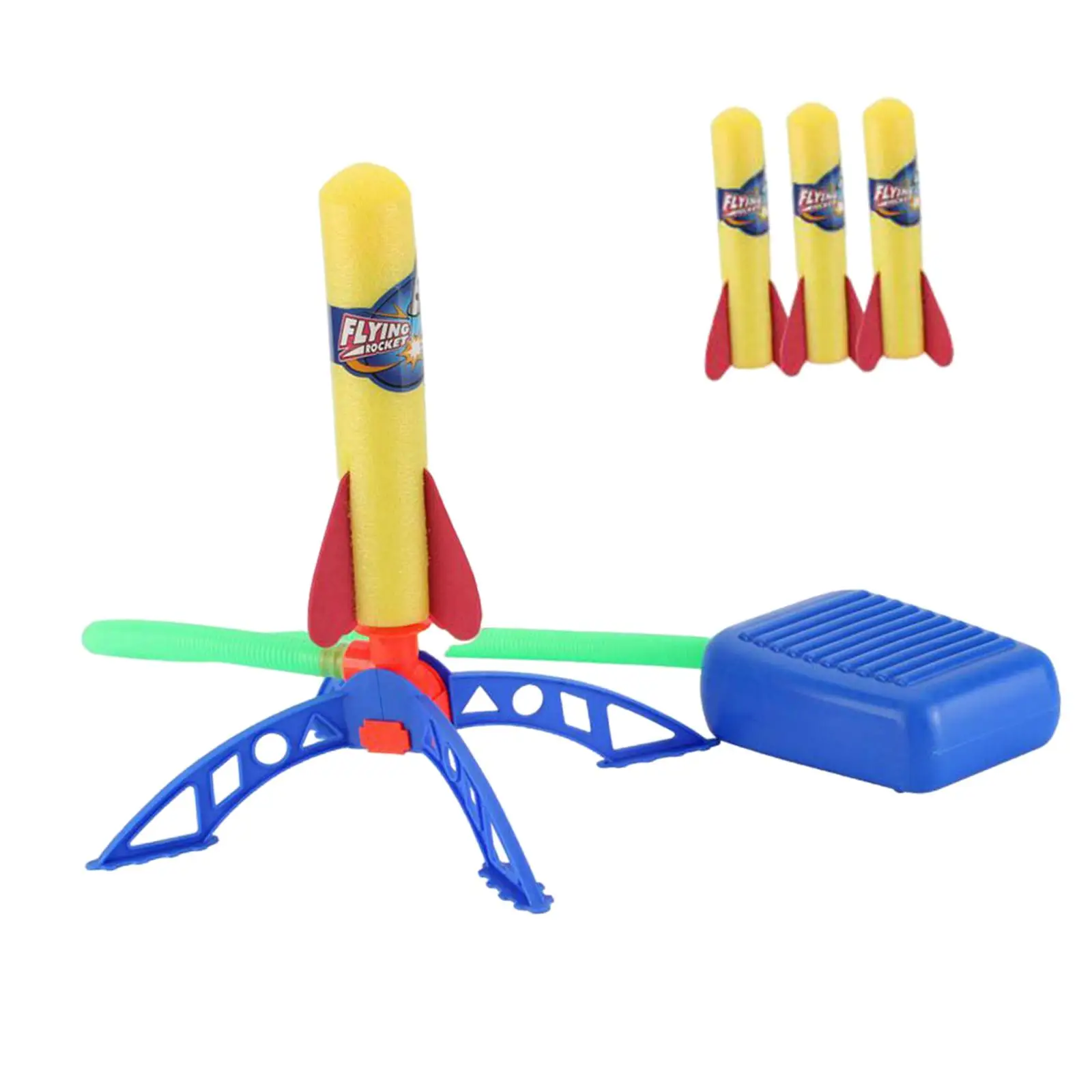 Kid Air Pump Jump Stomp Blower Foam Rockets Launch Launcher Rocket Toy Sports Toys For Boys Kids Children