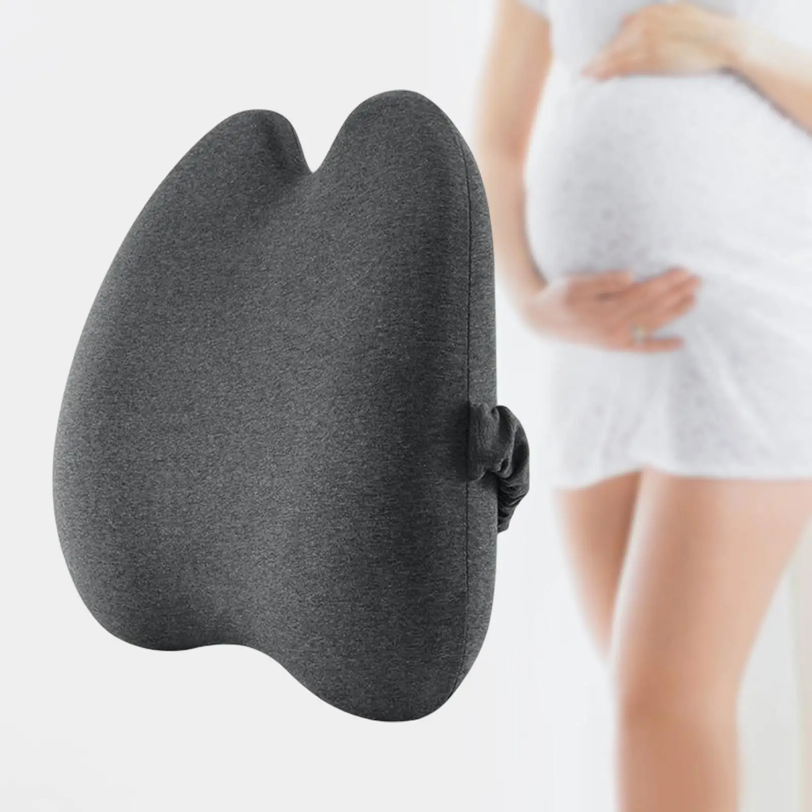 Lumbar Support Coccyx Pain Relief Soft Promotes Healthy Posture Back for Car Plane Pregnant Woman Girl Student
