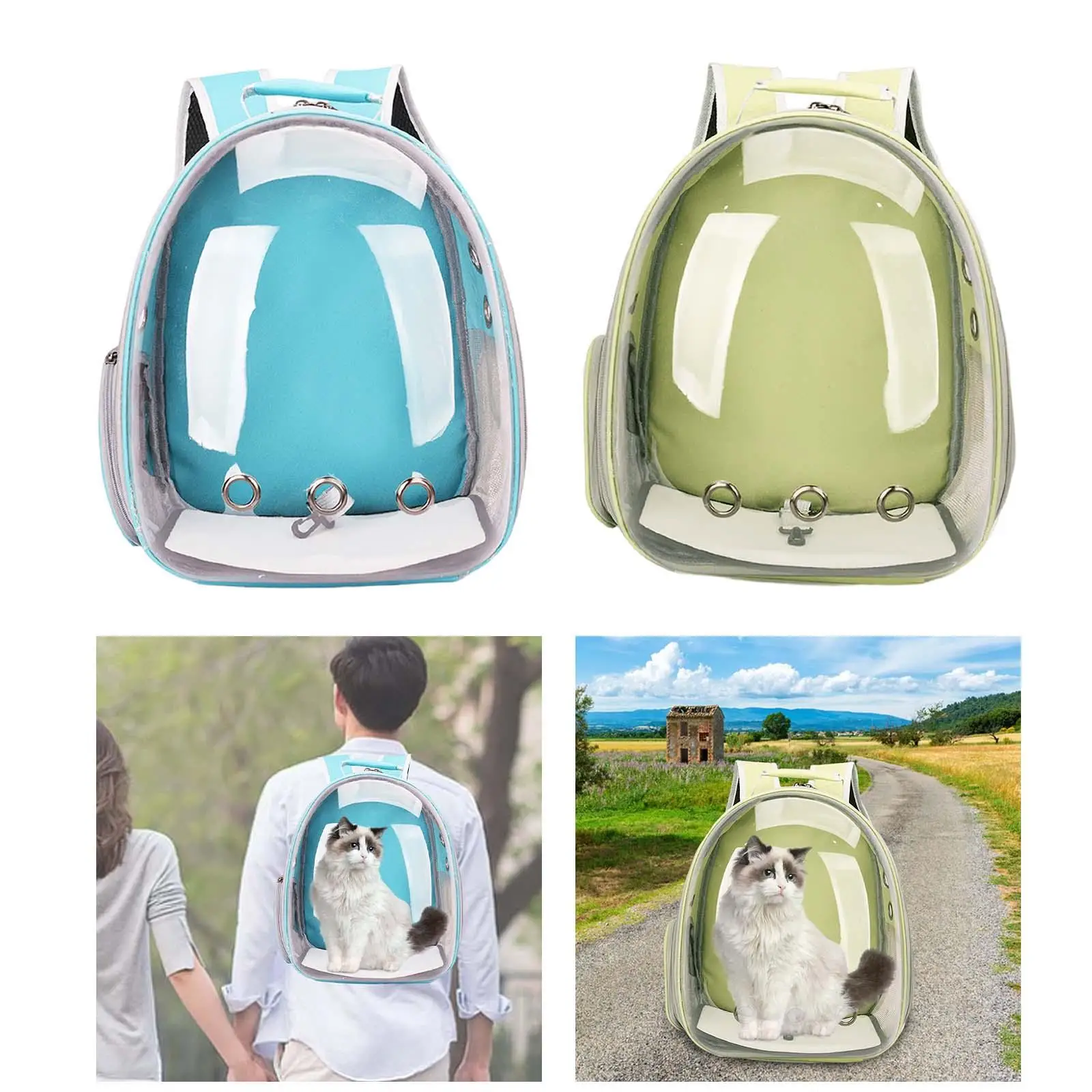 Pet Cat Carrier Backpack Soft Pet Travel Bag for Walking Outdoor Use