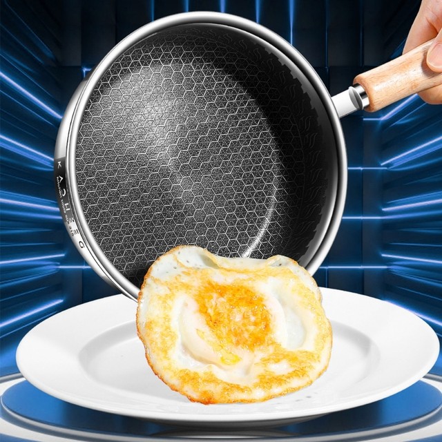 Fried Eggs Saucepan Frying Pan Flat Non-Stick Cookware Kitchen Accessories