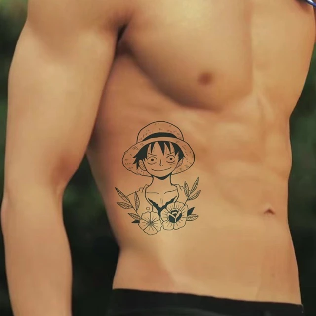 Anime Herbal Juice Temporary Tattoos Cartoon Transfer Tattoo Body Art  Waterproof Lasting Fake Tatoo Sticker for Woman Men