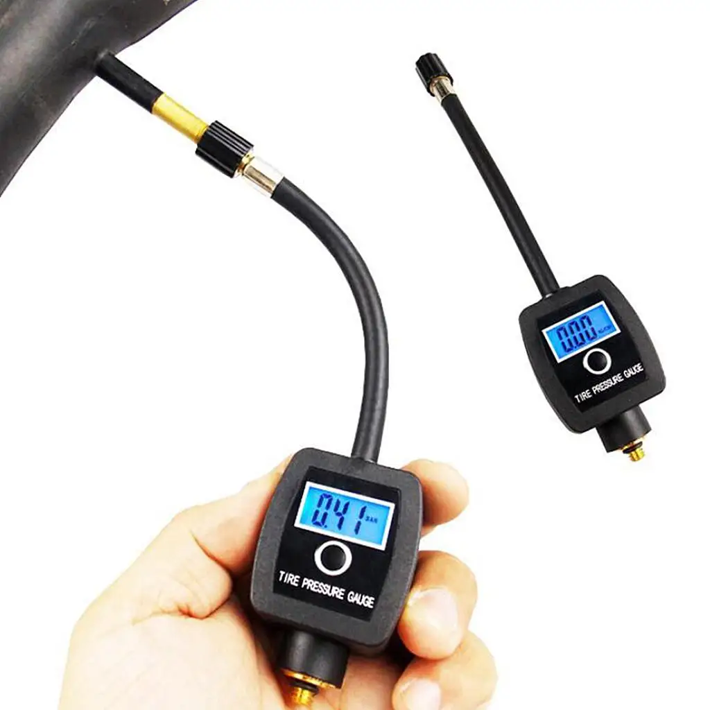 Digital Tire Pressure Gauge - Professional Accurate Bicycle Motorcycle Tyre Air Pressure Checker, Tester, Measurement Tool