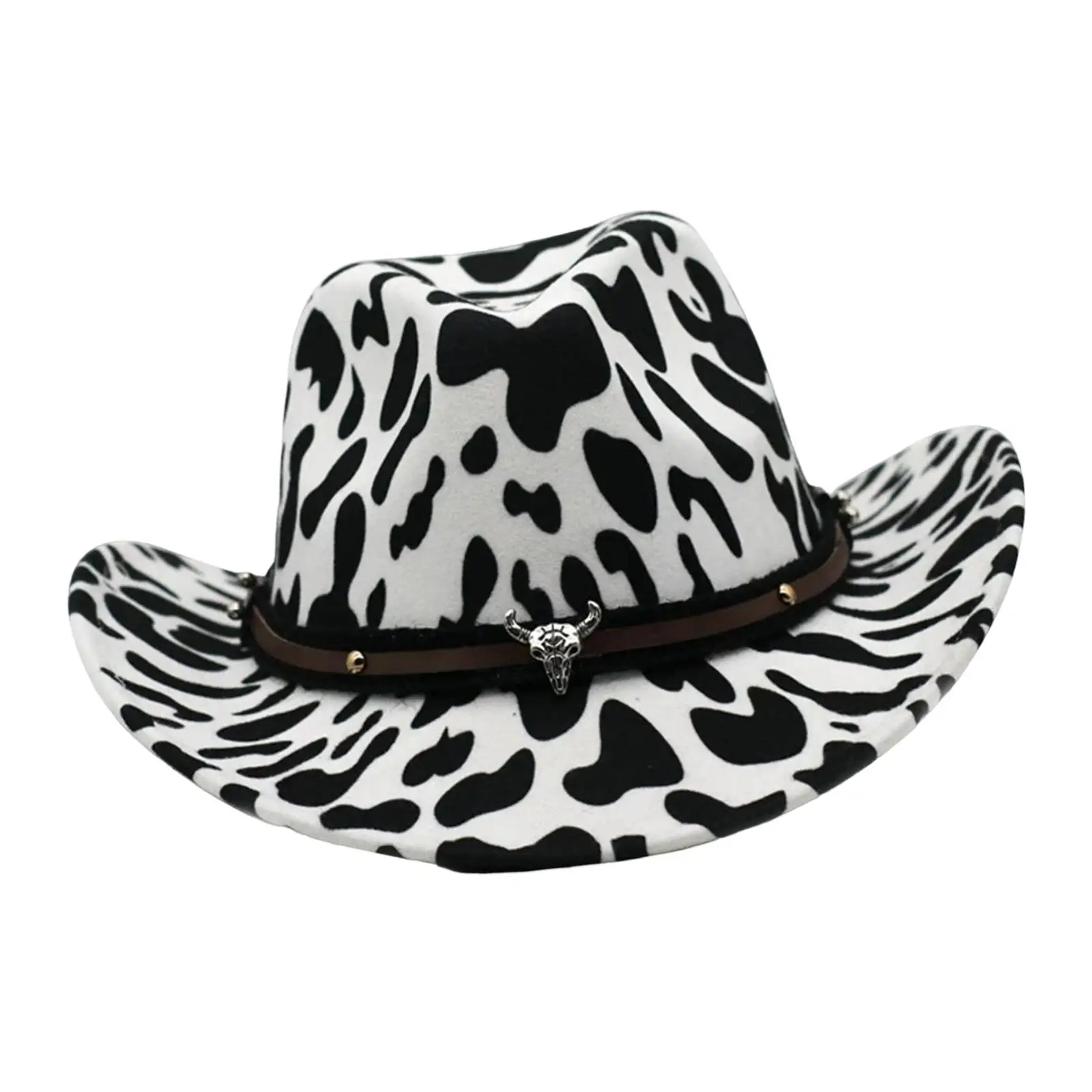 Fashion Western Cowboy Hat Dress Sun Hat Women Men Wide Brim for Party Costume Holiday Camping Travel
