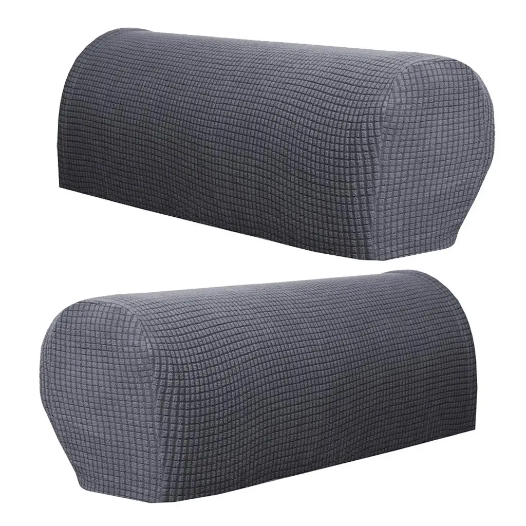 2 Pieces Sofa Armrest Covers Non-slip Furniture Settee Couch Arm Slipcover