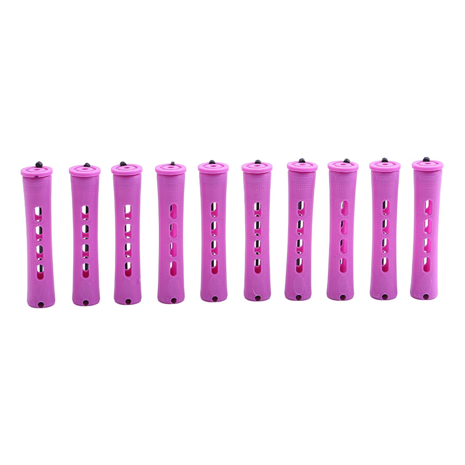 Description Picture 2 of item10Pcs Cold Wave Rods Women Girls Short Curlers Rollers Fluffy Hair Cold Perm Rods Hair Perm Rods Hairdressing Styling Tools