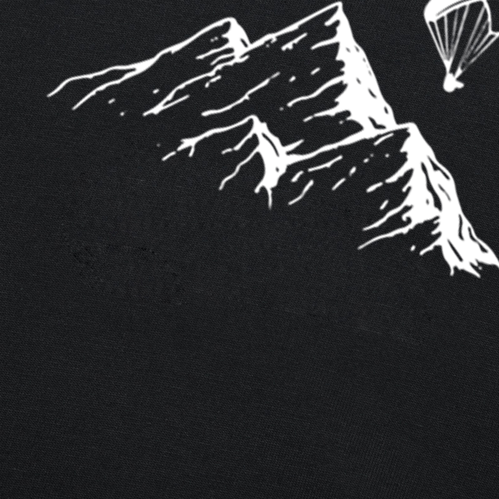 Lustige Paraglider Berge T Shirt Fallschirm Paragliding Liebhaber Grafik Baumwolle Streetwear Kurzarm T-shirt Herren Kleidung – Detail 5