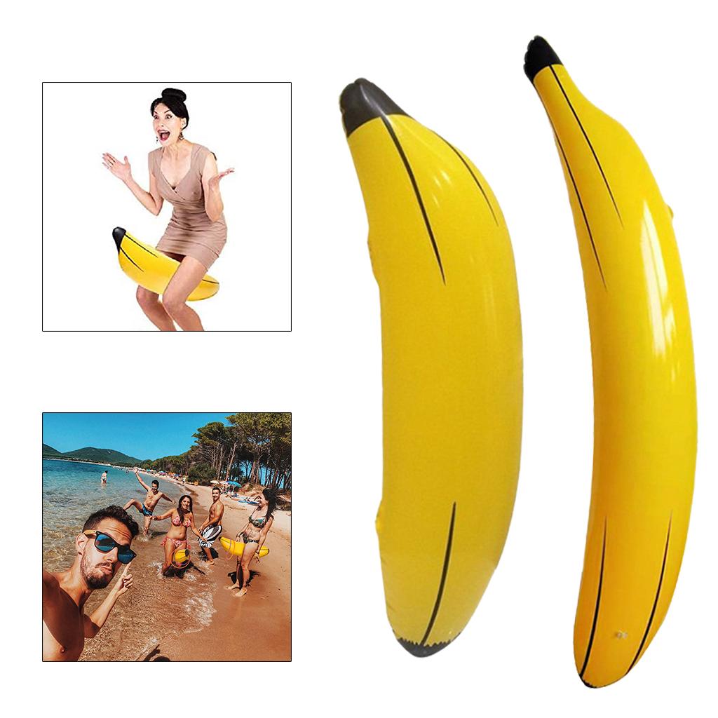 Durable PVC Yellow Infaltable Banana Noodle Waterproof Great for for Dorm Party Decoration Gag Gift Party Supplies Pool Float
