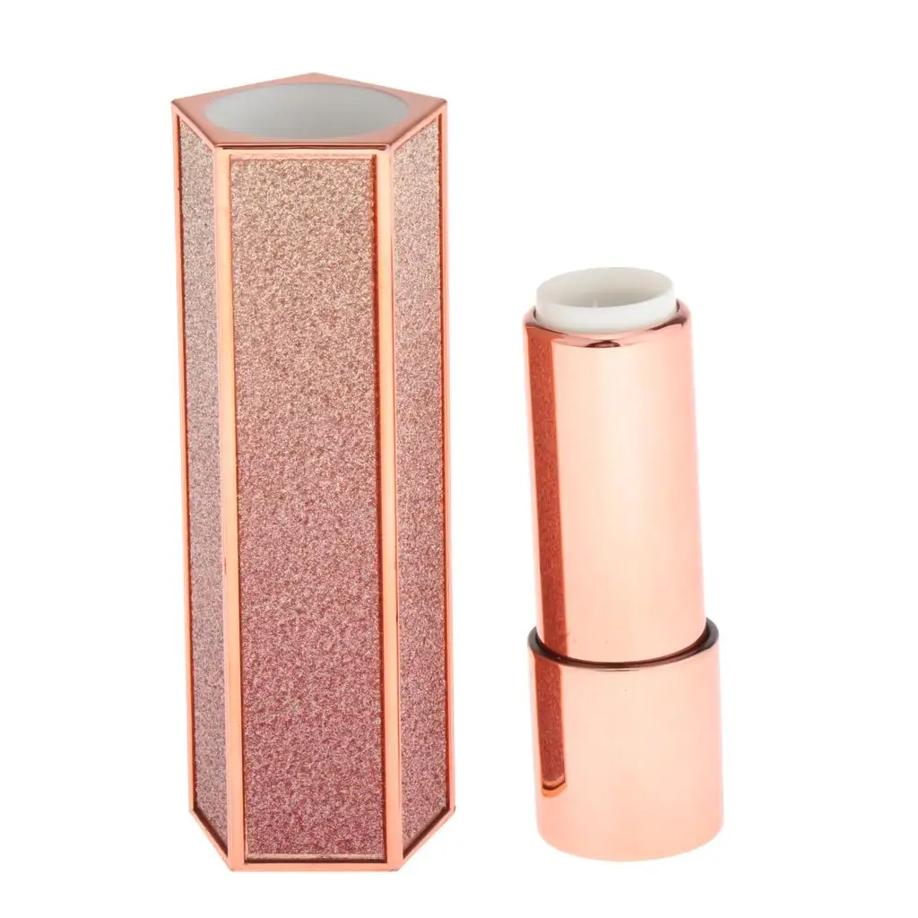 Quinquangular Lipstick Tube Storage DIY Glittering Lip Stick Bottle Vial