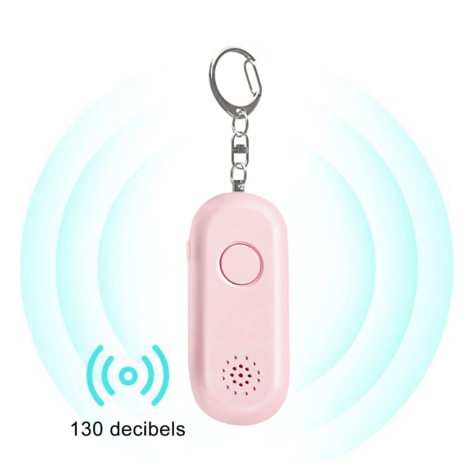 Mini Alarm Keychain Personal Safety Protective Rechargeable Security Alarm for Backpacking Travelling Elderly Emergency Girls