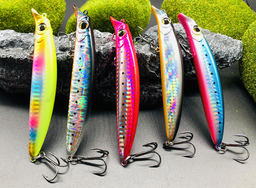 GREENSPIDER NEUE Wobbler 106 mm 18 g schwimmender harter Köder Minnow Kurbel Angelköder Wolfsbarsch Frisches Salzwasser – Detail 11
