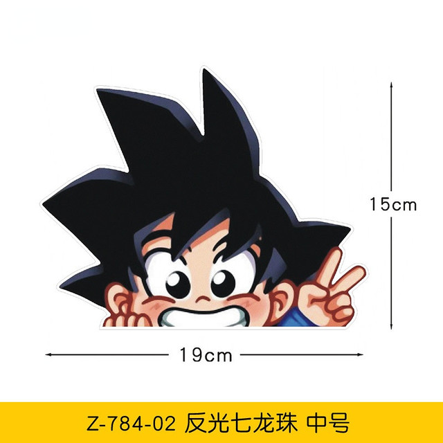 Criativo adesivo de carro bebê a bordo decalques para dragonball goku  desenho animado estilo do carro jdm auto acessórios vinil, 15cm - AliExpress