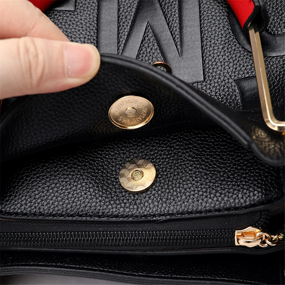 Luxury Handbag and Purse Women Bag Design High Quality Letter PU Leather Ladies Crossbody Shoulder Messenger Sac for Women 2022