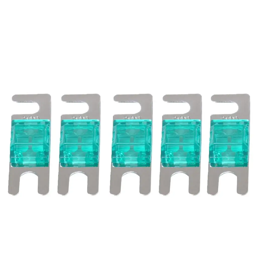 10pcs 60A+30A Mini ANL Fuse for Car Audio Circuit Protection Nickel Plated