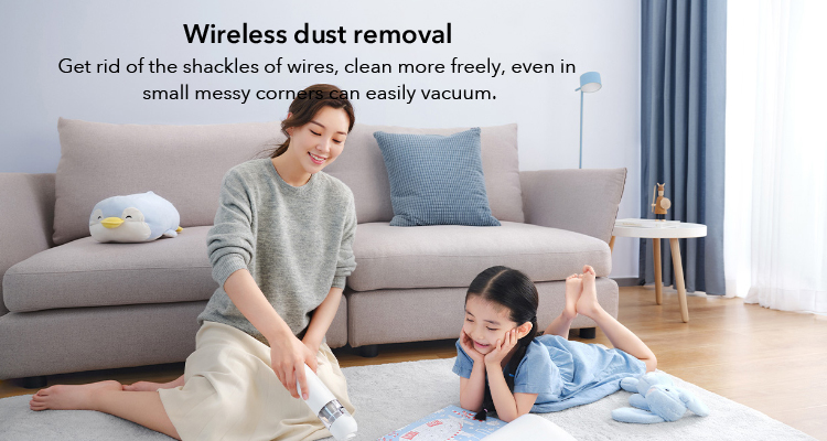 Original MIJIA Portable Handheld Vacuum Cleaner For Home Car Mini Wireless Dust Catcher Collector 13000PA Cyclone Suction
