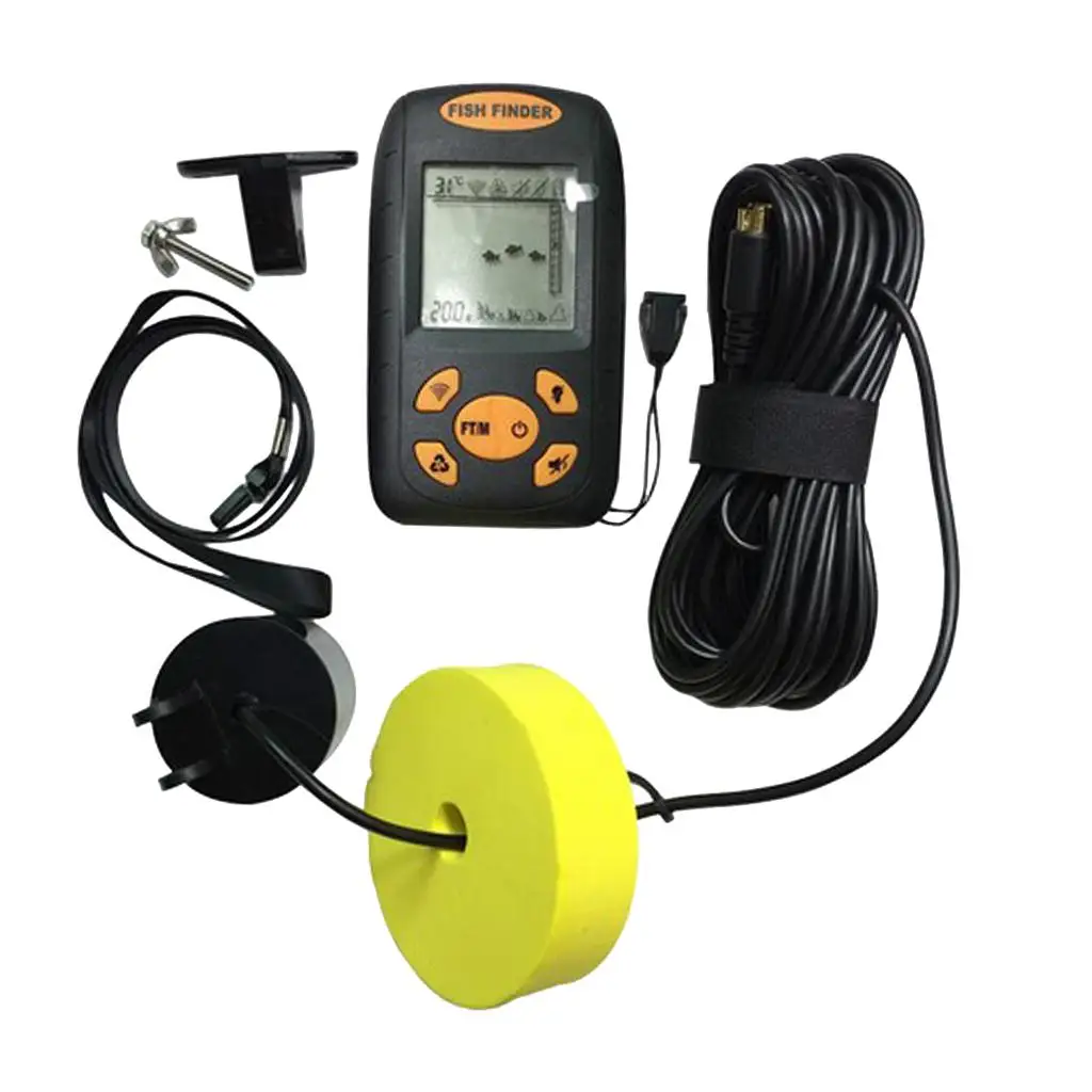 LCD Dispaly  Fishing Finder Portable Fish  Fish Depth Locator with  Sonar Sensor