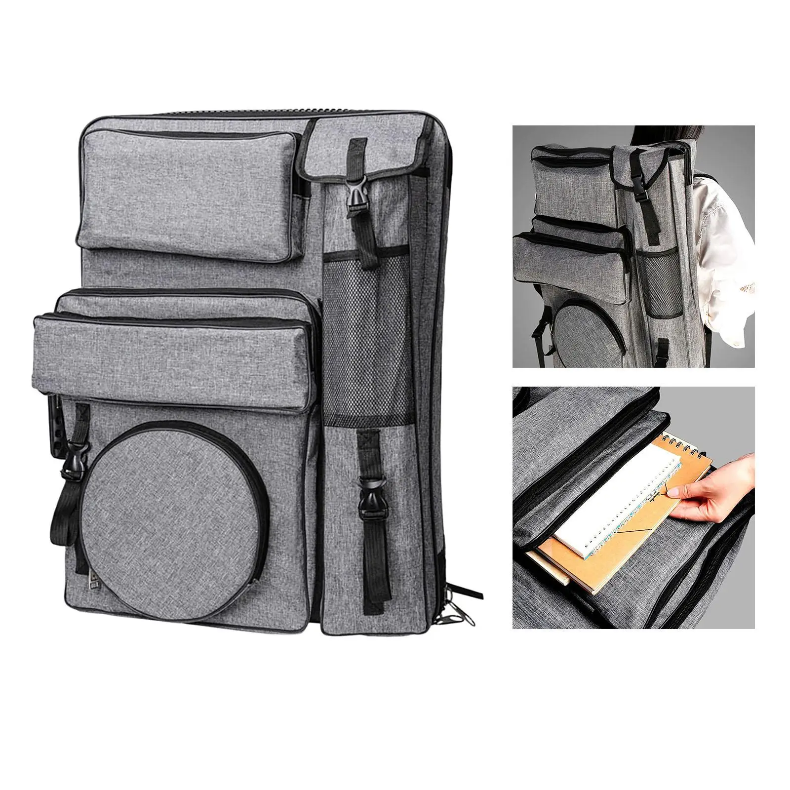 Durable Artist Portfolio Large Drawing Sketching Tools Carrier Backpack