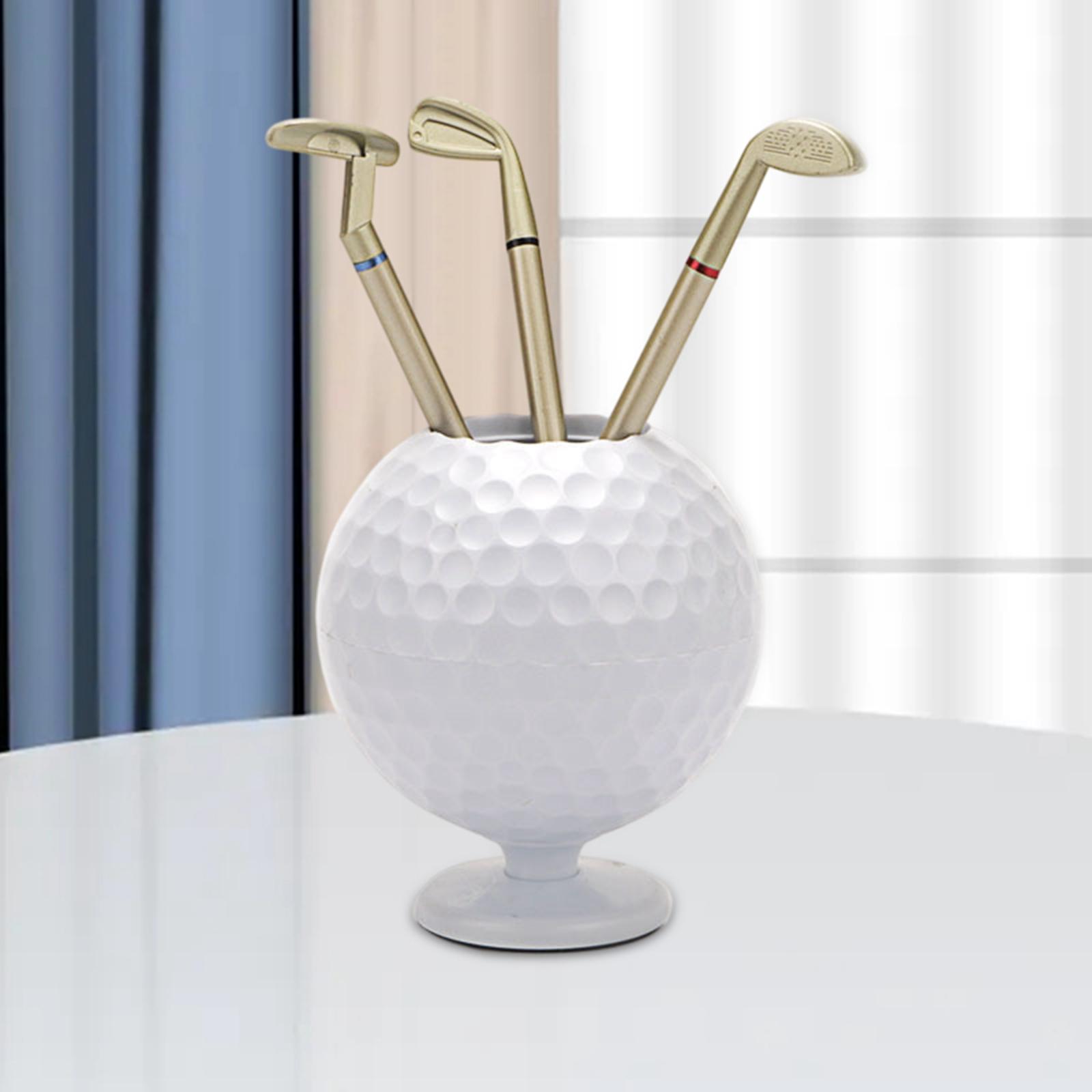 Mini Golf  Holder Golfball Figurine Pencil Holder for Students Birthday Gift