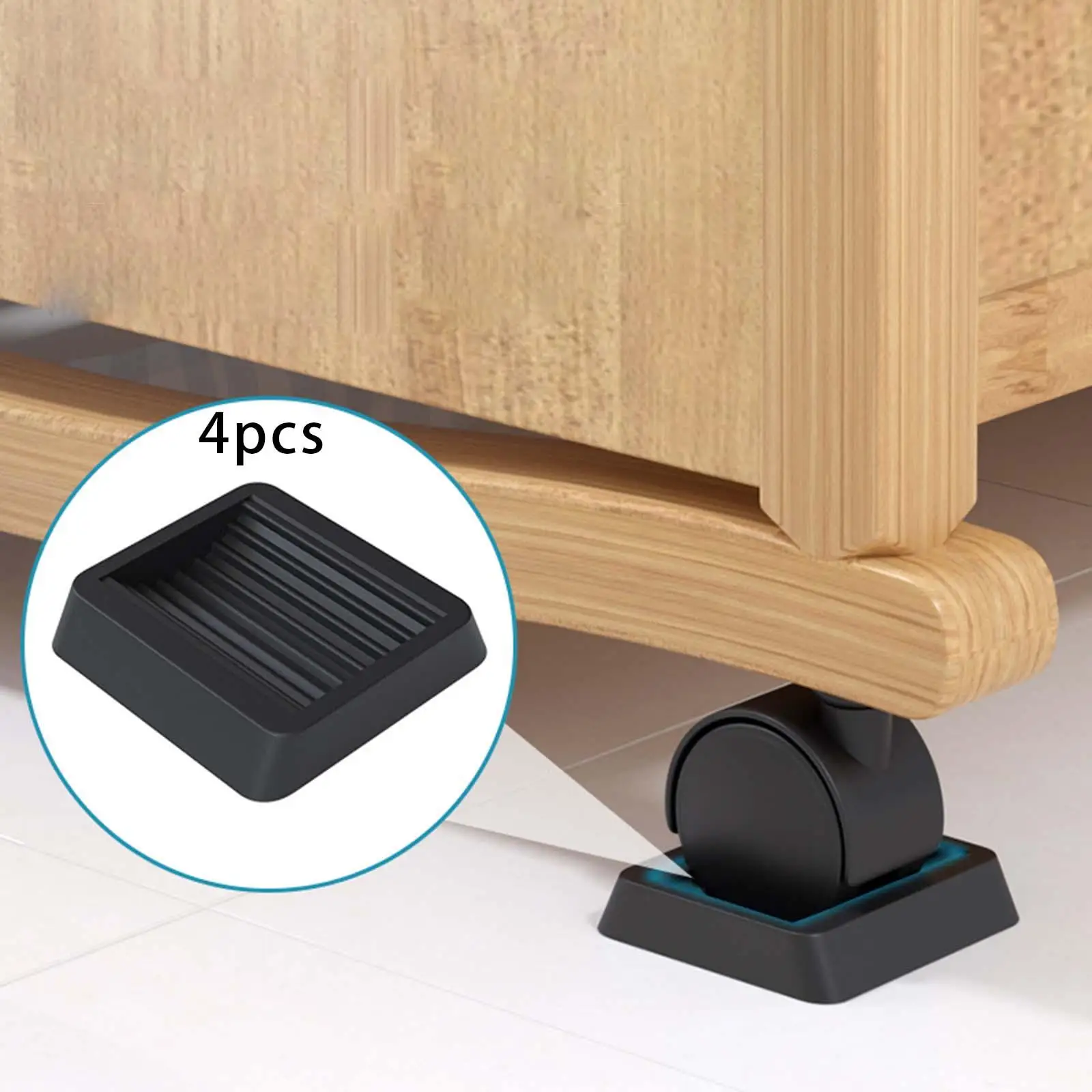 4Pcs Caster Cups Easy Use Chair Leg Floor Protectors Protector Pads Bed Frame Wheel Stoppers Hardwood Floor Protectors for Chair