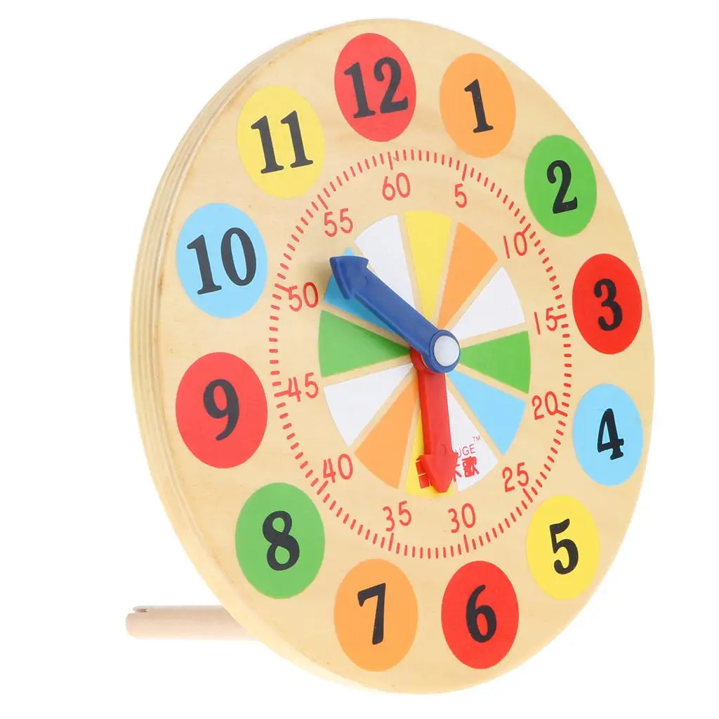 Multi Color Learning Time Clock School Teaching Aids Children