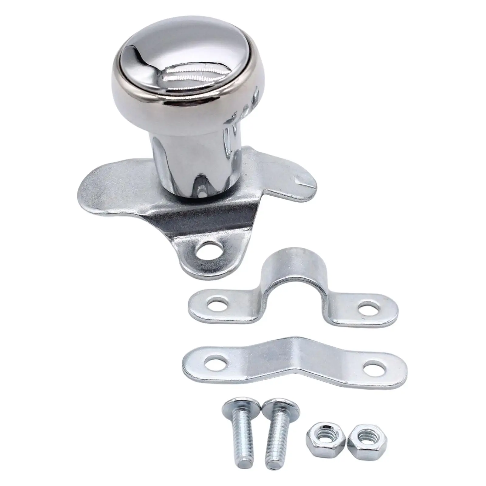 Chrome Steering Wheel  Suicide Knob for Cars Vehicles Accessory