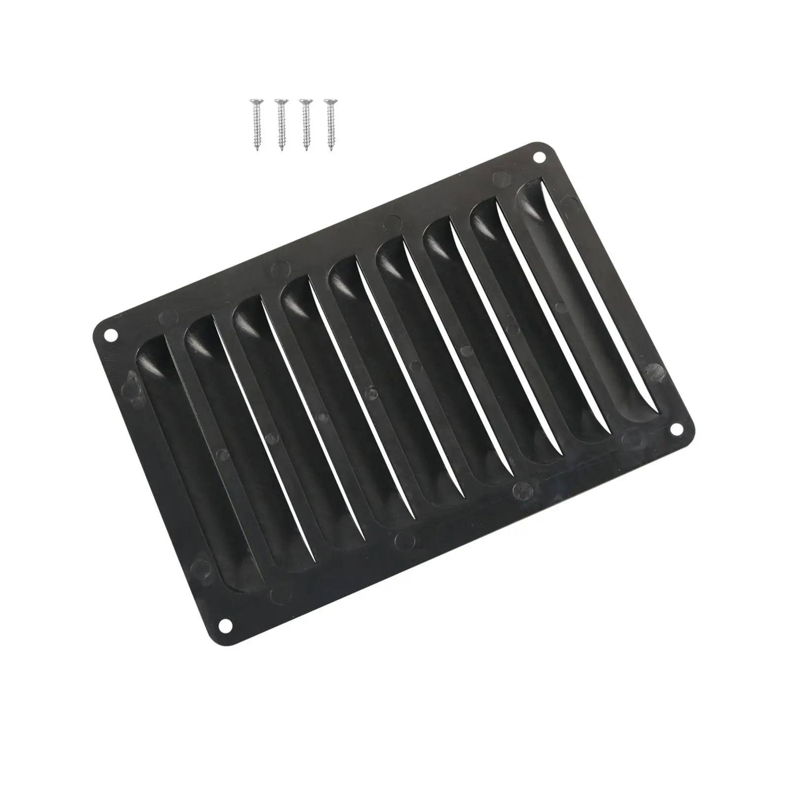 Air Vent Grille Accessories Replacement Part Cover Tool with Screws Black Supply for Motorhome Camping Camper Traveling