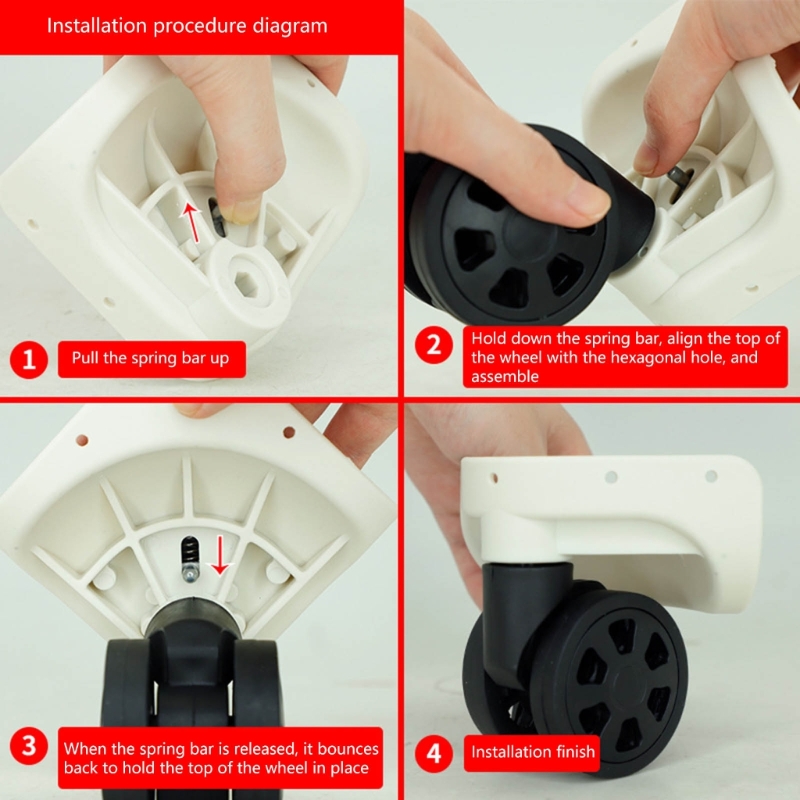 Graus de Rotação Quiet Spinner Rodas para