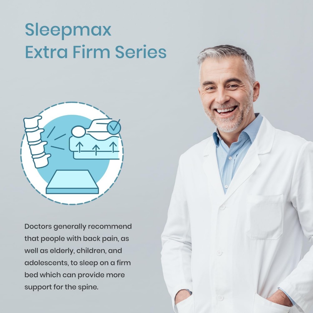 Description Picture 4 of itemSleepmax Extra Firm Mattress Topper . Size 3 Inch - Memory Foam Mattress Topper - Bamboo Charcoal Infusion - Ventilated