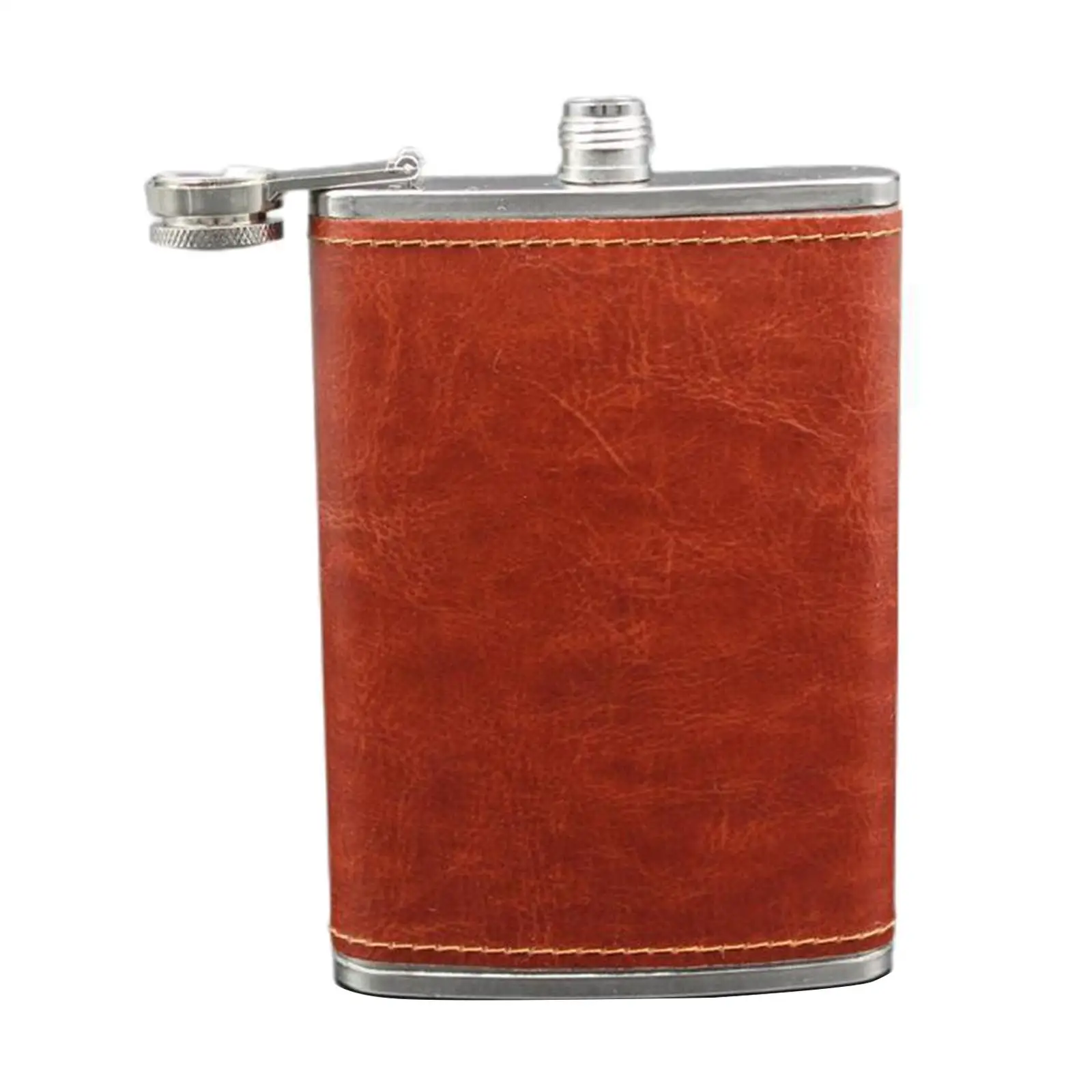 9 oz Hip Flask Portable Liquor Pocket for Hiking Home Goods Clear Water for Storing