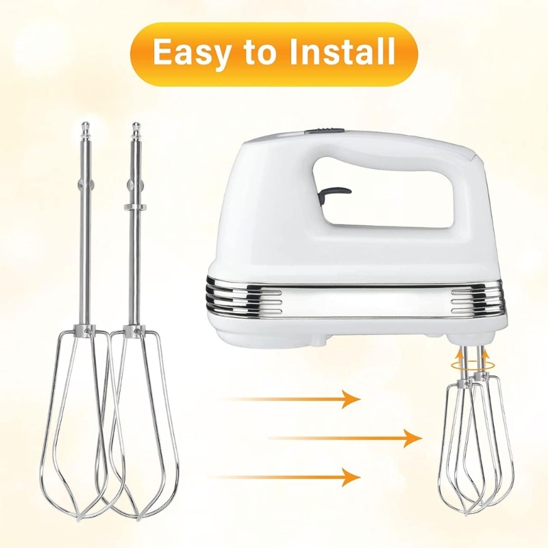 2 Pack Electric Eggs Mixer Heads Milk Frother Heads Eggs Whisk Accessories for Smooths Coffee Milk Foam Puree Kids Foods