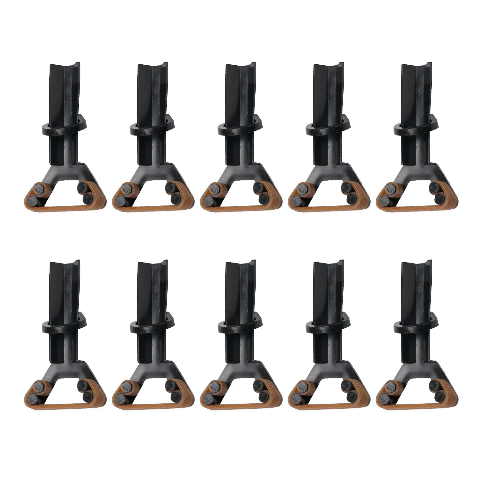 10x Pool Cue Tip Clamp Adults Portable Elastic Replacement Y Shaped Billiard Cue Tip Clamp for Games Player Snooker Indoor Home