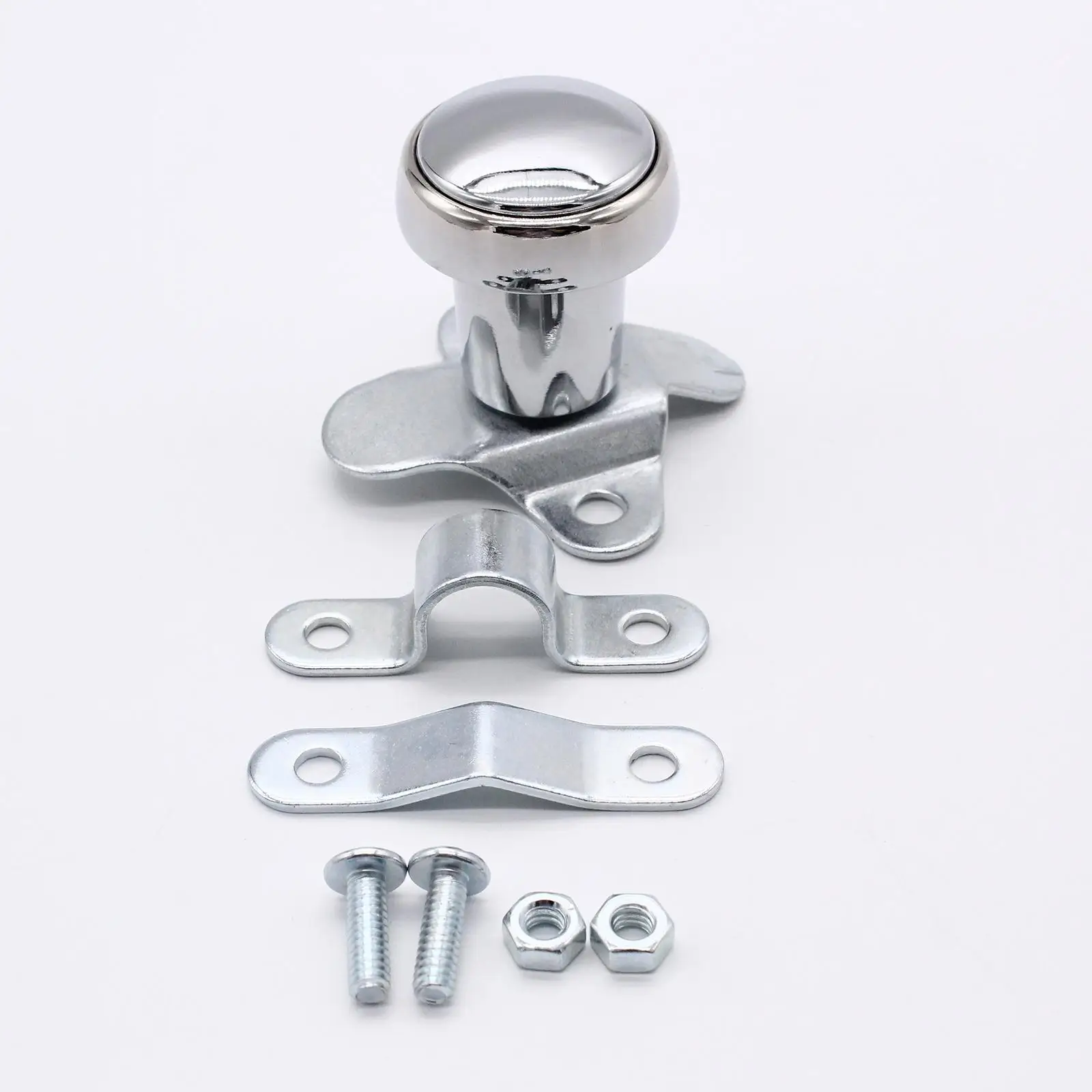 Chrome Steering Wheel  Suicide Knob for Cars Vehicles Accessory