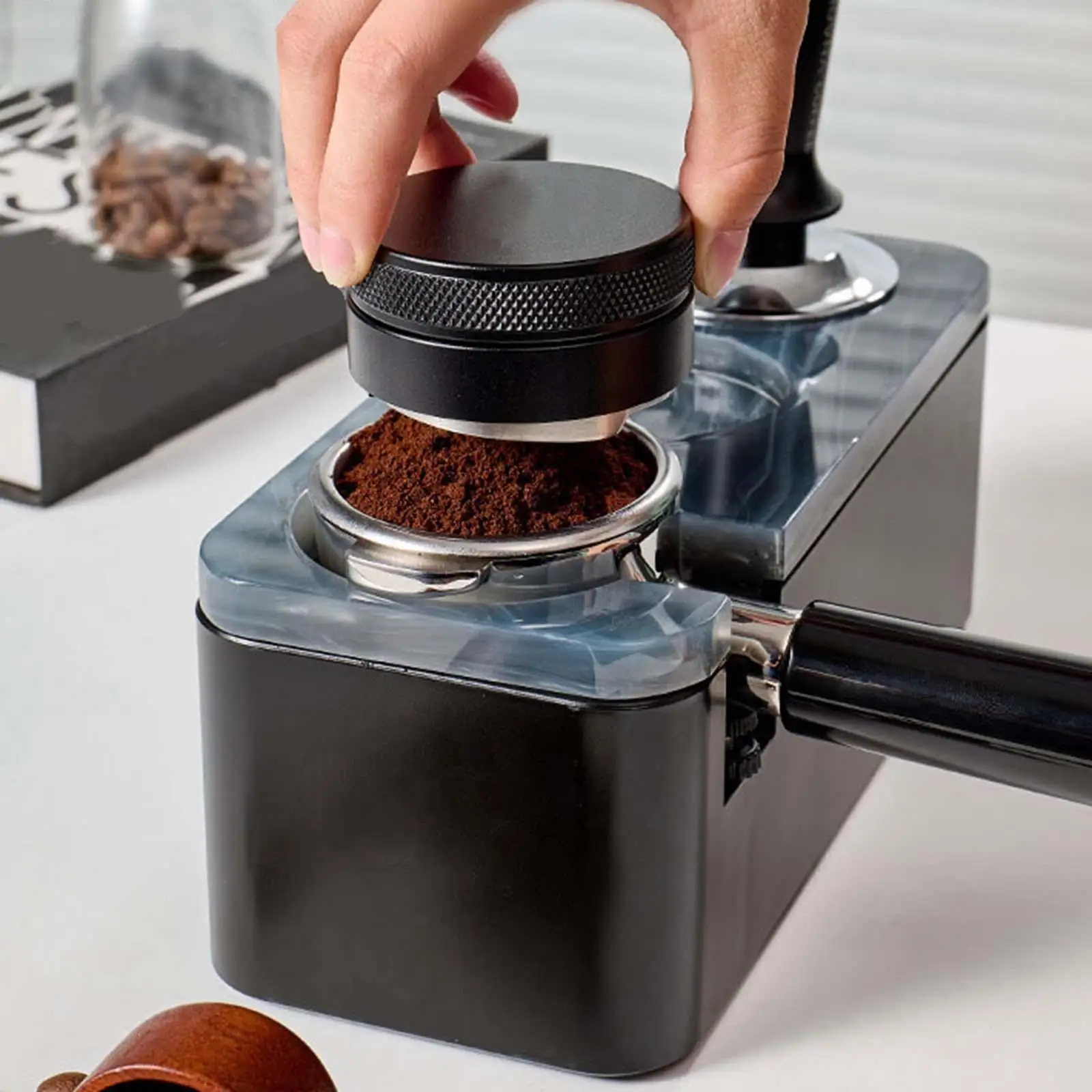 Coffee Filter Tamper Station Coffee Tamping Stand Coffee Portafilter Holder Coffee Machine Parts