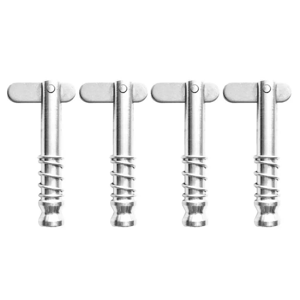 4xBoat Bimini Top Quick Release Pin Spring Loaded Marine 316 Stainless Steel