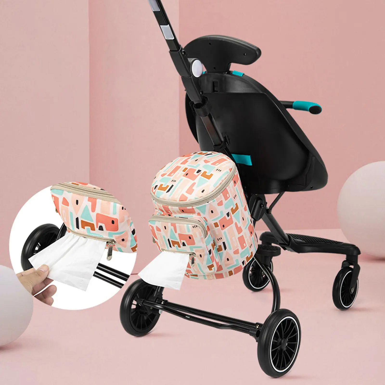 Infant Diaper Bag Stroller Accessories Protable Diaper Storage Waterproof Baby Handbag Mother Outdoor