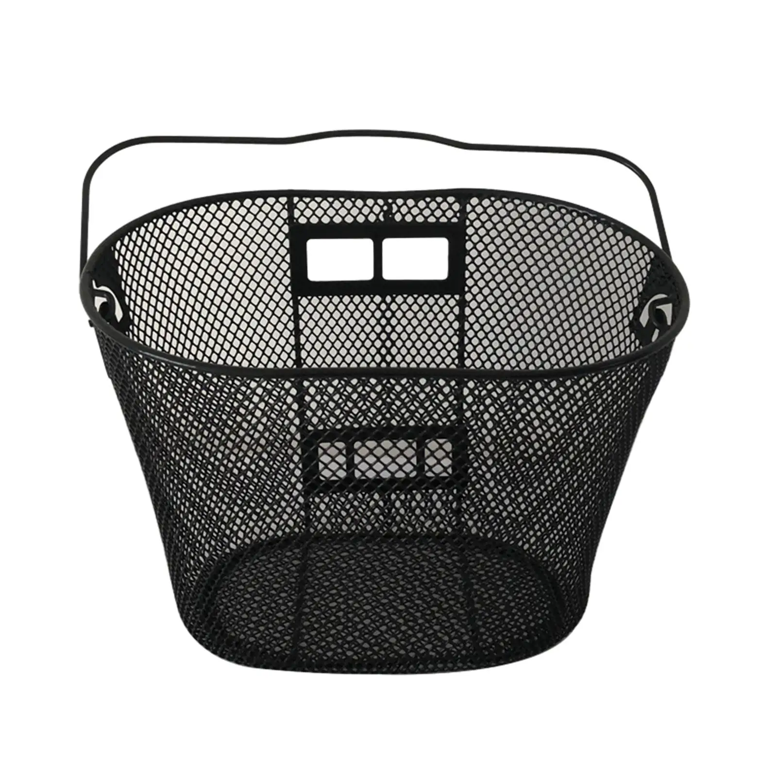 Bicycle Basket Bicycle Front Cargo Basket Waterproof Portable Iron Front Bike Basket for Folding Bikes Mountain Bikes Commuting