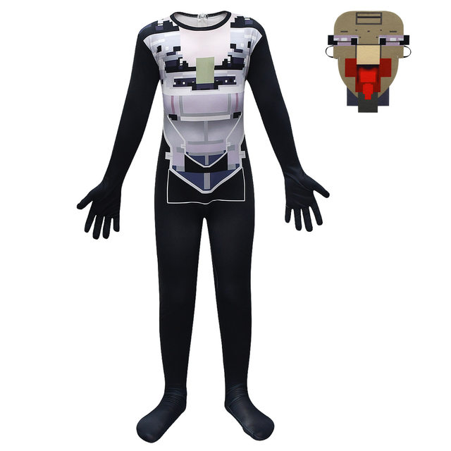 Skibidi Toilet Cosplay Costume Tv Man Camera Man Costume Game Skibidi Dop  Yes Yes Toilet Halloween Jumpsuit Party Costumes