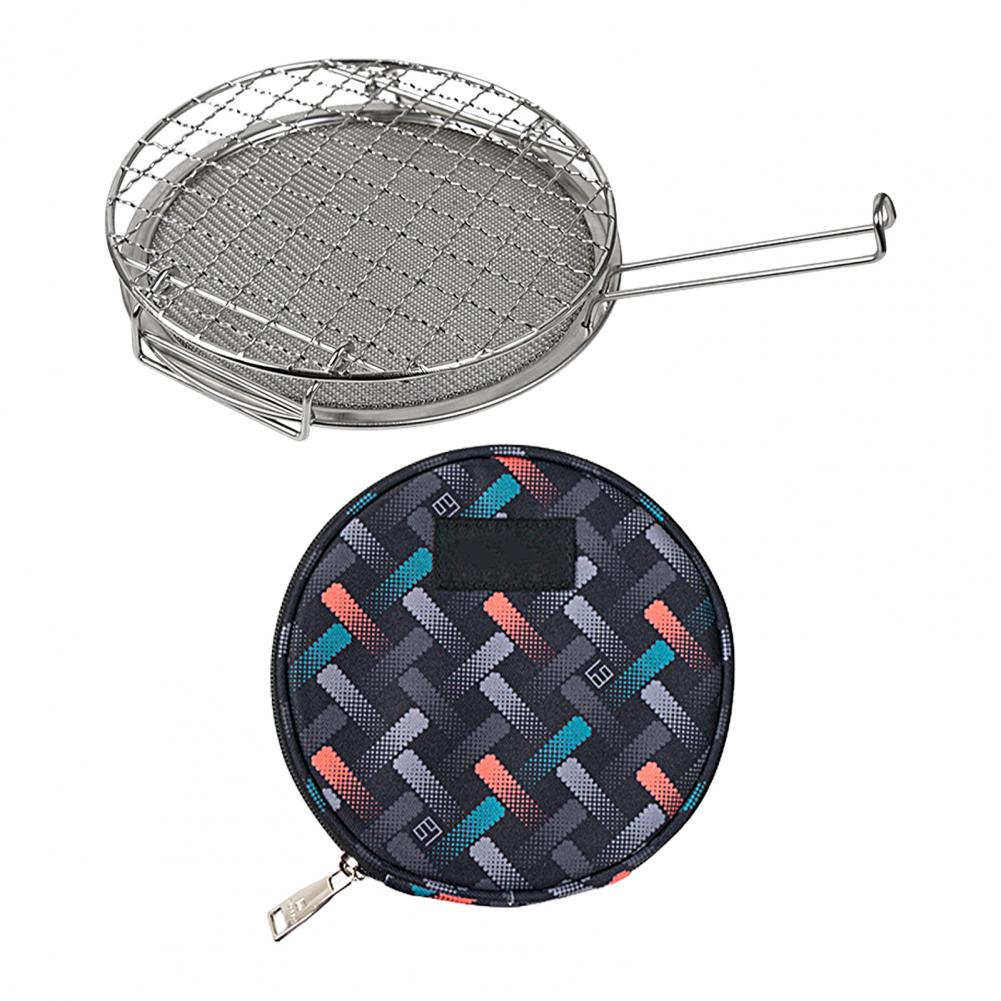 Dobrável aço inoxidável Grill Net, Mini Roaster,