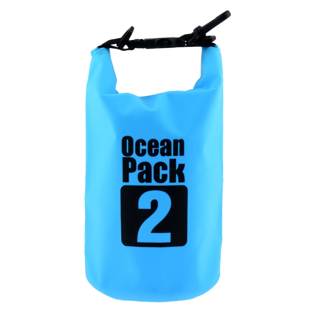 2L Roll Top Waterproof Dry Bag Sack Rafting Sailing Kayaking Canoeing Travel