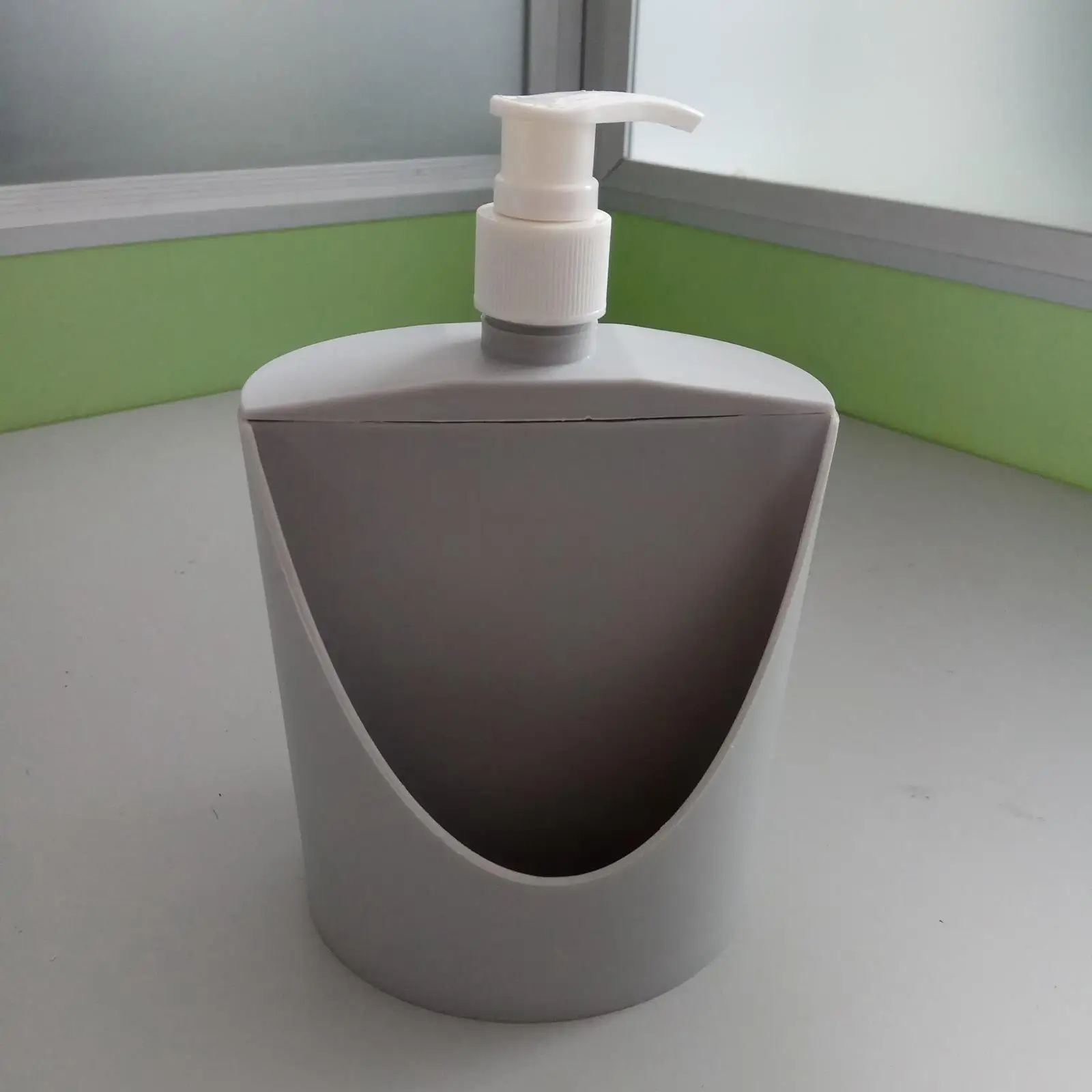Kitchen Soap Dispenser with Sponge Holder Multipurpose Manual Dishwashing Soap Pump Soap Liquid Pump Bottle for Bathroom Bar